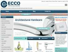 Tablet Screenshot of eccohardware.com
